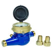 Compteur d'eau multi-jets à séchage rapide, certifié IP68, OEM, certifié ISO 4064, haute performance, connexion filetée, raccord en laiton 1/2, DN15-DN50