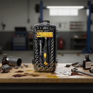 Juego de Llaves de Tubo Pretul JUDA-38P de 39 Piezas, 3/8 Pulgadas, Cromadas, Herramientas Manuales para Reparación Automotriz y Bricolaje - Product Image 2