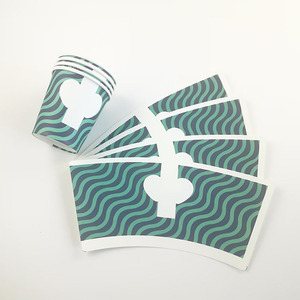 Vendita calda campioni personalizzati di carta patinata PE ventilatore artigianale tazza di carta per la realizzazione di 100% bicchieri di carta biodegradabili - Product Image 3