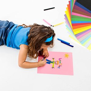 Bán buôn thẻ màu Chứng Khoán máy in giấy xây dựng giấy cho trẻ em sổ lưu niệm văn phòng trường in ấn DIY Craft - Product Image 3