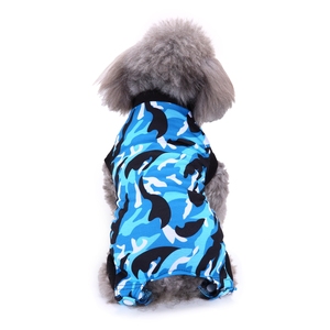 Traje de recuperación de mascotas de verano lindo de lujo Camiseta de poliéster transpirable <span class=keywords><strong>para</strong></span> cachorros Chaleco quirúrgico de heridas abdominales <span class=keywords><strong>para</strong></span> esterilización - Product Image 2