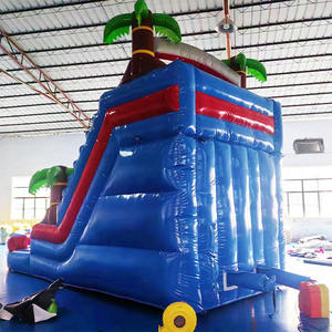 Sıcak satış ticari tropikal falls palm tree shore şişme su kaydırağı ile çocuklar ve yetişkin için havuz - Product Image 5