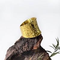 2025 Fashion Wide Simple Rings 18 Karat vergoldeter Edelstahl rings chmuck für Frauen Mädchen