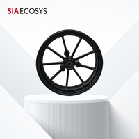 SIAECOSYS 10x2.15inch Front Disc Brake Aluminum Alloy Tubeless Wheel for Electric Motorcycle Scooter
