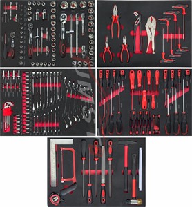 Set di Utensili Professionali da 201 Pezzi con Chiavi a Bussola, Chiavi a Brugola, Pinze e Strumenti di Misurazione OEM <span class=keywords><strong>per</strong></span> Manutenzione - Product Image 1