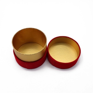 Custom Biodegradable Luxury Velvet Wedding <b>Gift</b> Cardboard <b>Box</b> <b>Round</b> Tube Design for Guest Packaging for Candy Chocolate <b>Gifts</b> - Product Image 5