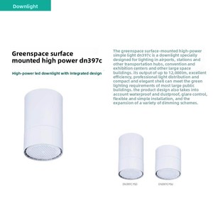 <span class=keywords><strong>PHILIPS</strong></span> DN397C Downlight <span class=keywords><strong>de</strong></span> Aluminio <span class=keywords><strong>de</strong></span> Montaje Abierto para Aeropuertos, Estaciones y Centros <span class=keywords><strong>de</strong></span> Exposiciones con Estructura Integrada y LED <span class=keywords><strong>de</strong></span> Alta Potencia - Product Image 1