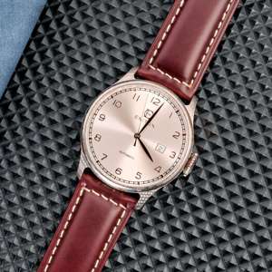 Montre mécanique pour homme, simple, personnalisée, bracelet en acier inoxydable, mouvement Miyota, cadran de 40 mm avec chiffres arabes, affichage par aiguilles - Product Image 3