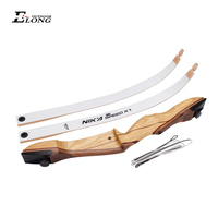 Arc Classique Nika Archery en Bois 48" 68" 70" pour Débutants Tir Chasse Enfants Adultes