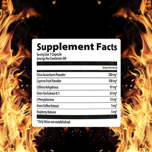 Oem ODM giảm béo Viên nang giảm cân bổ sung cho sự trao đổi chất tăng cường năng lượng tăng cường với Cayenne Pepper phức tạp - Product Image 2