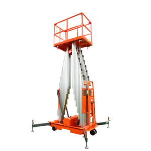 Plataforma Elevadora Eléctrica Hidráulica <span class=keywords><strong>de</strong></span> Tres Columnas, Mini Elevador <span class=keywords><strong>de</strong></span> 200 kg <span class=keywords><strong>de</strong></span> Capacidad <span class=keywords><strong>de</strong></span> Carga, 12 m <span class=keywords><strong>de</strong></span> Altura <span class=keywords><strong>de</strong></span> Elevación, Plataforma <span class=keywords><strong>de</strong></span> Trabajo Aérea Vertical - Product Image 4