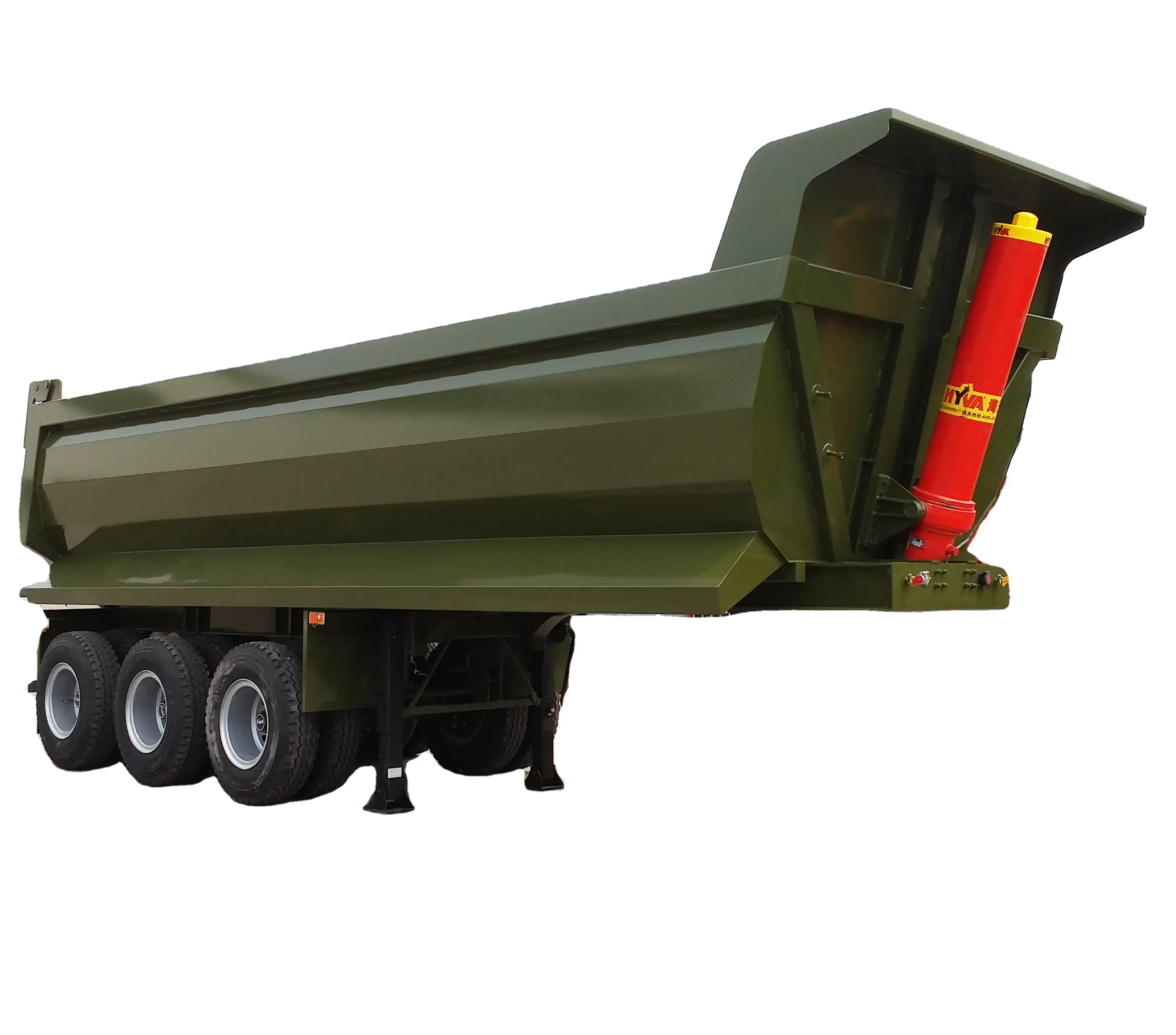 Good quality 60 tons tipping rear dump semi trailer for sale
