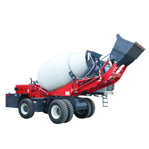 Camion malaxeur à béton autochargeant mobile mini avec système hydraulique complet et moteur pour chantier de construction - Product Image 1