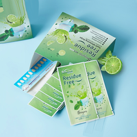 Bandes blanchissantes pour les dents au gel doux infusé à la menthe et au citron vert, sans résidus, pour l'entretien quotidien de la beauté buccale personnelle à domicile