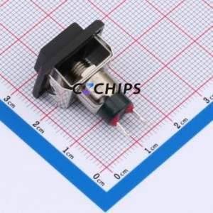 8531J81ZQE22 Push Button Switch Through hole Switch Single Pole Single Throw - Normally Open Square Button Through Hole 1A - Product Image 2