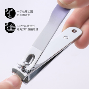 Manicure Set Stainless Steel <b>Nail</b> Clippers Portable Professional <b>Nail</b> File Tool <b>Kit</b> For Adults - Product Image 3