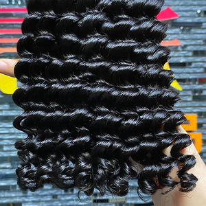 Trecce all'uncinetto in <span class=keywords><strong>capelli</strong></span> umani vergini al 100% di alta qualità, colore DW Deep Wave # 27 # 30 <span class=keywords><strong>capelli</strong></span> pre-lavorati a doppia trama di alta qualità - Product Image 3