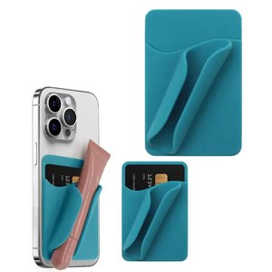Custodia Cellulare Con Porta Rossetto In Silicone – Adesiva, Compatibile IPhone E Android, Bianco - 3