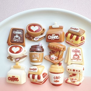 เคสโทรศัพท์มือถือเรซิ่นลายการ์ตูนแก้วกาแฟ 3 มิติ กิ๊บติดผม เครื่องประดับเรซิ่น DIY งานฝีมือเรซิ่นรูปแก้วกาแฟน่ารักสำหรับตกแต่ง - Product Image 2