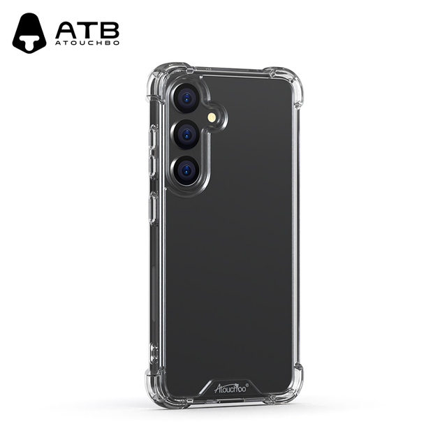 Crystal Clear Transparent Anti-Shock Hard TPU+PC Business Design Mobile Case for for S25 Ultra/S25 Plus & More