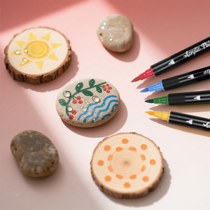 Dual Tip <strong>Fabric</strong> Markers Permanent for Clothes, 52 Colors <strong>Fabric</strong> Decorating <strong>Paint</strong> <strong>Pens</strong> for Kids, T-Shirt Shoe Markers - Product Image 4