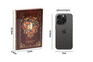 Cuaderno de 192 Páginas de la Serie Faraway <span class=keywords><strong>Carol</strong></span>, con Estampado Vintage en Relieve, Material Decorativo, Papel Mágico, Diario, Cuaderno de Regalo - Product Image 6