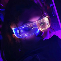 2024 nouveau produit en gros LED lunettes lumineuses technologie acrylique coloré lunettes lumineuses Bar fête danse fête