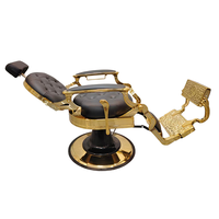 Fauteuil de Barbier Vintage pour Hommes, Chaises de Coiffure de Salon au Style Ancien, Idéal pour Salons