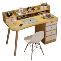 Bureau d'ordinateur d'angle simple et moderne pour la maison, bureau d'étude pour étudiants avec tiroir