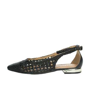 Bailarinas Gioseppo para Mujer, Zapatos Planos Negros con Punta en Pico y Correa en el Tobillo - Product Image 1