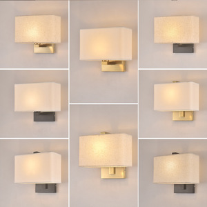 Lámpara de pared LED de tela Simple moderna, enchufe decorativo para cabecera de dormitorio, lámpara de lectura de Hotel, nuevo accesorio de iluminación de pared - Product Image 1