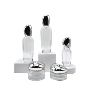 Botol kaca kosmetik untuk kulit menakutkan, bentuk khusus 120 ML 100 ML 40 ML 50 g 30 g bentuk khusus - Product Image 4