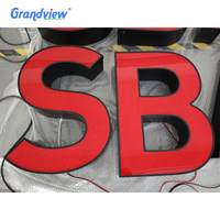 Enseigne publicitaire lumineuse LED personnalisée, logo lumineux pour magasin, enseigne extérieure en lettres canal, signalétique 3D Letrero Luminoso pour bâtiment