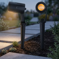 Lumière LED à piquet en alliage d'aluminium SC-J103-N, design moderne, angle de faisceau réglable, 10W AC/DC12-24V AC100-240V