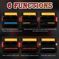 Barre lumineuse LED 12V de 48 pouces avec fonction clignotante pour camions, barre lumineuse arrière à défilement et à clignotement