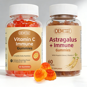 Gomitas de Vitaminas y Astrágalo para Reforzar el Sistema Inmunitario, Aumentar la Energía, Aliviar el Estrés y Mejorar el Bienestar General - Suplemento de Marca Privada OEM - Product Image 1
