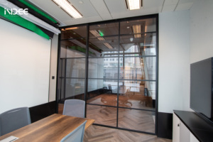 Chất lượng cao có thể điều chỉnh thiết kế hiện đại nhôm kính phân vùng hồ sơ với khung nhôm cách âm cho phân vùng văn phòng - Product Image 3