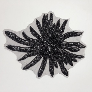 Idées de mariée de luxe Perles pleines de perles brodées Applique de dentelle blanche LT2531A - Product Image 5