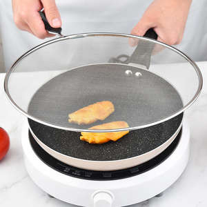 多機能イージークリーン小麦粉ふるいアンチオイルフィルターキッチンネットポットカバーハンドル付き - Product Image 2