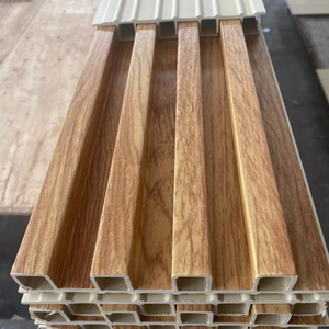 Panneaux muraux cannelés en <span class=keywords><strong>PVC</strong></span> WPC de Chine, durables, imperméables, ignifuges, écologiques, <span class=keywords><strong>pour</strong></span> cloisons intérieures d'écoles - Product Image 3