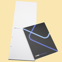 Bloc-notes à feuilles mobiles de luxe, nouveau style, 7*8 cm, blanc, avec logo personnalisé, reliure adhésive recyclée, pages détachables, papier offset 80g