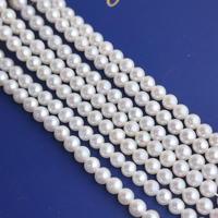 Mini-brins de perles rondes en perles d'eau douce semi-finies, perles en vrac pour la fabrication de bijoux DIY et la vente en gros