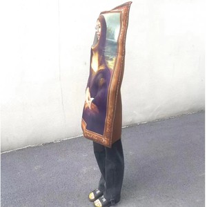 Disfraces de mascota divertidos de Van Gogh y Mona Lisa que incluyen tocados y pinturas colgantes para fiestas de Halloween y Carnaval - Product Image 4