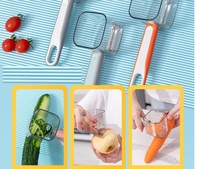Roestvrijstalen Schilmes Met Vat Groentekomkommer Fruit Aardappel Keuken Accessoires Keuken Gadget