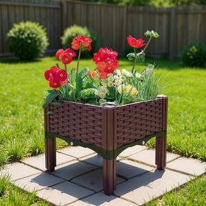 Jardinera Elevada de Plástico para Jardín, 15.7D X 15.7W X 14.5H, para Flores, Verduras y Hierbas - Product Image 2