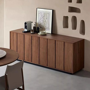 ריהוט הבית הסיטונאי מזנון עץ טבעי מודרני גדול שולחן קונסולת עם דלתות ומגירות - Product Image 3