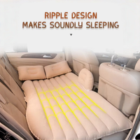 Matelas gonflable de voiture en PVC épaissi, type divan, pour siège arrière, lit de voyage pour SUV et berline, pliable, 135x80cm - Vente directe en stock
