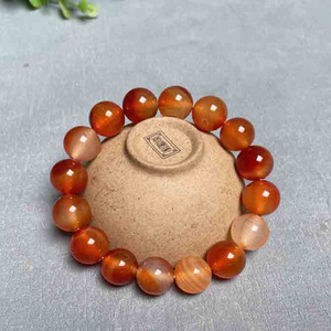 Bracelet en cornaline - 6 mm ou 8 mm 10 mm 12 mm 14 mm - Pierre précieuse authentique - Bijou en cristal - Cadeau pour elle - Bracelet en cornaline fait main - Product Image 4
