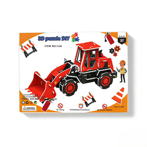 Rompecabezas 3D de Papel de Auto de Carreras Azul, Juguete Educativo DIY para Niños de 5 a 7 Años, Unisex, Dificultad Intermedia, Regalo para Armar - Product Image 5