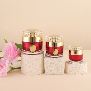 Sang Trọng Ưa Thích 30G 50G Vuông Pha Lê Acrylic Mỹ Phẩm Nhựa Kem Jar Mỹ Phẩm Jar Chăm Sóc Da Phụ Nữ Mặt Kem Jar - Product Image 1